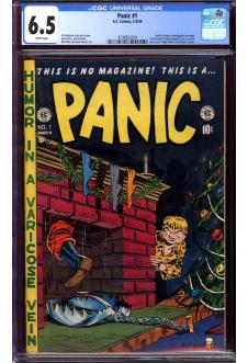 PANIC #1 CGC 6.5 WHITE PAGES front cover