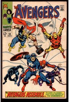 AVENGERS #58 5.5 front cover