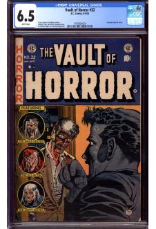 VAULT OF HORROR #32 CGC 6.5 WHITE PAGES front cover