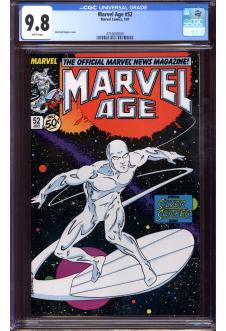 MARVEL AGE #52 CGC 9.8 WHITE PAGES front cover