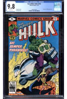 INCREDIBLE HULK #242 CGC 9.8 WHITE PAGES front cover