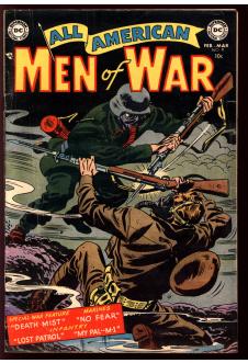 ALL AMERICAN MEN OF WAR #9 2.5 front cover