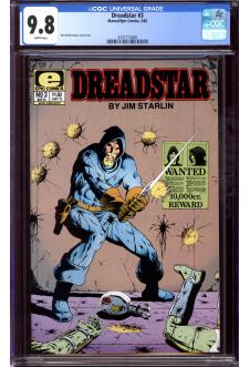 DREADSTAR #3 CGC 9.8 WHITE PAGES front cover