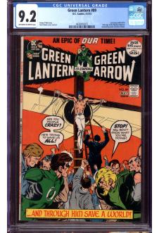 GREEN LANTERN #89 CGC 9.2 OW/WH PAGES front cover