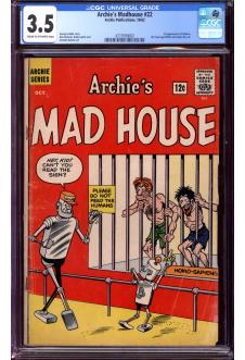 ARCHIE'S MADHOUSE #22 CGC 3.5 CR/OW PAGES front cover