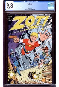 ZOT! #1 CGC 9.8 WHITE PAGES front cover