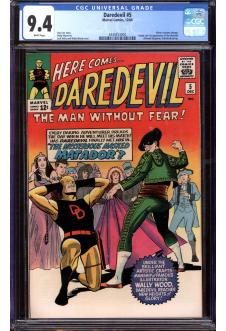 DAREDEVIL #5 CGC 9.4 WHITE PAGES front cover