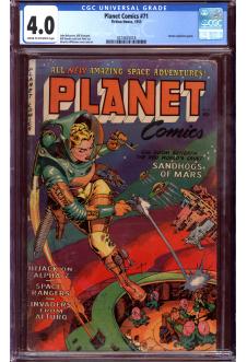 PLANET COMICS #71 CGC 4.0 CR/OW PAGES front cover