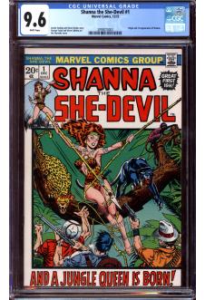 SHANNA THE SHE-DEVIL #1 CGC 9.6 WHITE PAGES front cover