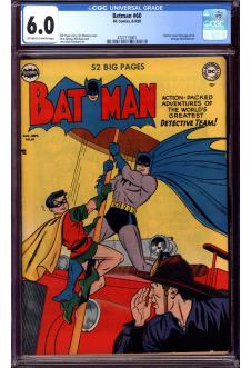 BATMAN #60 CGC 6.0 OW/WH PAGES front cover