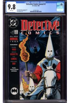 DETECTIVE COMICS ANNUAL #2 CGC 9.8 WHITE PAGES front cover