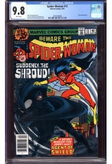 SPIDER-WOMAN #13 CGC 9.8 WHITE PAGES front cover