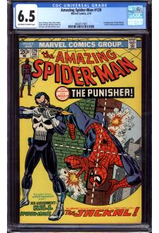 AMAZING SPIDER-MAN #129 CGC 6.5 OW/WH PAGES front cover