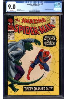 AMAZING SPIDER-MAN #45 CGC 9.0 WHITE PAGES front cover