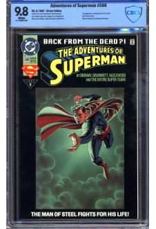 ADVENTURES OF SUPERMAN #500 CBCS 9.8 WHITE PAGES front cover