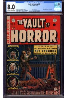 VAULT OF HORROR #31 CGC 8.0 OW/WH PAGES front cover