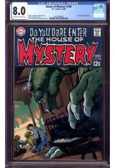 HOUSE OF MYSTERY #180 CGC 8.0 OW/WH PAGES front cover