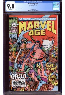 MARVEL AGE #24 CGC 9.8 WHITE PAGES front cover