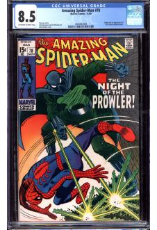 AMAZING SPIDER-MAN #78 CGC 8.5 OW/WH PAGES front cover