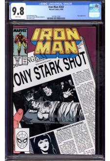 IRON MAN #243 CGC 9.8 WHITE PAGES front cover