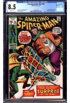 AMAZING SPIDER-MAN #85 CGC 8.5 WHITE PAGES front cover