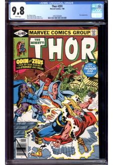 THOR #291 CGC 9.8 WHITE PAGES front cover