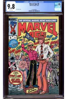 MARVEL AGE #8 CGC 9.8 WHITE PAGES front cover