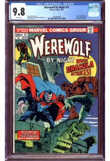 WEREWOLF BY NIGHT #15 CGC 9.8 WHITE PAGES front cover