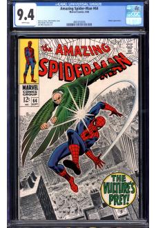 AMAZING SPIDER-MAN #64 CGC 9.4 WHITE PAGES front cover