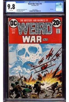 WEIRD WAR TALES #15 CGC 9.8 WHITE PAGES front cover