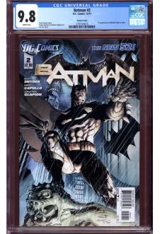 BATMAN #2 CGC 9.8 WHITE PAGES front cover