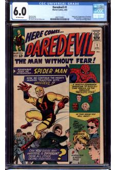 DAREDEVIL #1 CGC 6.0 OW PAGES front cover