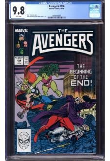 AVENGERS #296 CGC 9.8 WHITE PAGES front cover