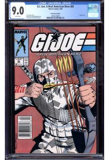 G.I. JOE, A REAL AMERICAN HERO #85 CGC 9.0 WHITE PAGES front cover