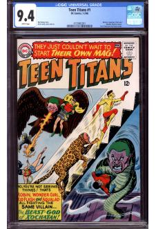 TEEN TITANS #1 CGC 9.4 WHITE PAGES front cover