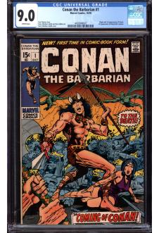 CONAN THE BARBARIAN #1 CGC 9.0 WHITE PAGES front cover