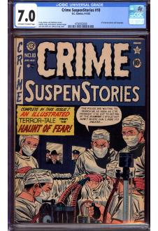 CRIME SUSPENSTORIES #10 CGC 7.0 OW/WH PAGES front cover