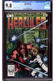 HERCULES #2 CGC 9.8 WHITE PAGES front cover