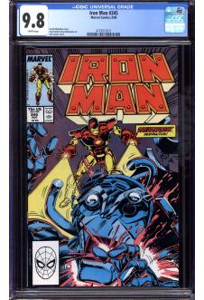 IRON MAN #245 CGC 9.8 WHITE PAGES front cover
