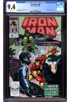 IRON MAN #249 CGC 9.4 WHITE PAGES front cover