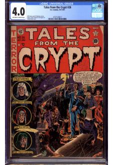 TALES FROM THE CRYPT #26 CGC 4.0 OW/WH PAGES front cover