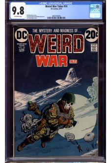 WEIRD WAR TALES #14 CGC 9.8 OW PAGES front cover