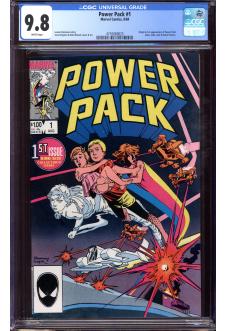 POWER PACK #1 CGC 9.8 WHITE PAGES front cover