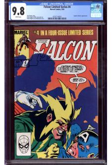 FALCON LIMITED SERIES #4 CGC 9.8 WHITE PAGES front cover