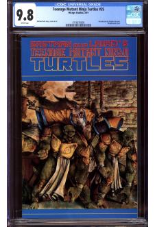 TEENAGE MUTANT NINJA TURTLES #35 CGC 9.8 WHITE PAGES front cover