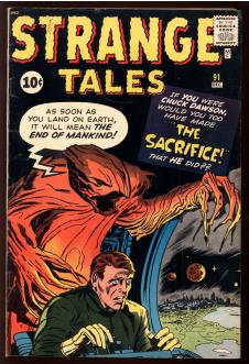 STRANGE TALES #91 3.5 front cover