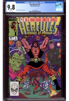 HERCULES #V2 #1 CGC 9.8 WHITE PAGES front cover