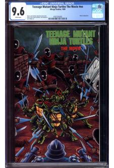TEENAGE MUTANT NINJA TURTLES THE MOVIE #1 CGC 9.6 WHITE PAGES front cover