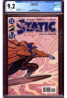STATIC #45 CGC 9.2 WHITE PAGES front cover