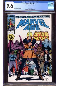 MARVEL AGE #10 CGC 9.6 WHITE PAGES front cover